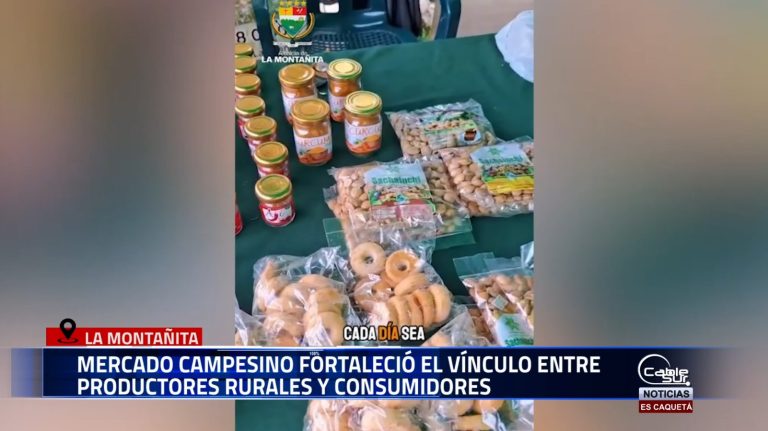 En el municipio de La Montañita se llevó a cabo una nueva jornada del Mercado Campesino