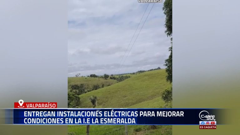 Una reciente intervención en la Institución Educativa de La Esmeralda permitió dotar de energía eléctrica el lugar donde nace el agua que abastece al plantel