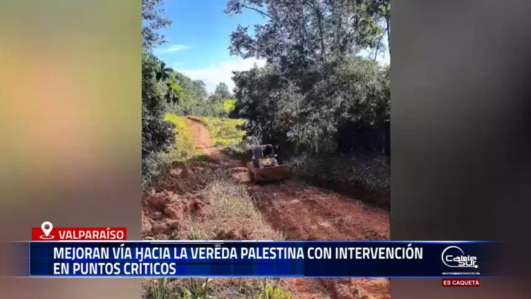 En un esfuerzo por mejorar la movilidad rural, se adelantaron trabajos de mantenimiento en la vía que conduce a la vereda Palestina, municipio de Valparaiso.