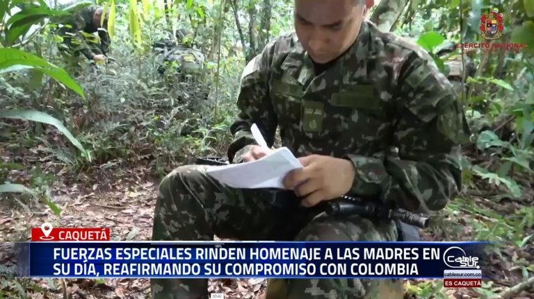 En el marco del Día de la Madre, las Fuerzas Especiales de Colombia rinden un sentido homenaje a las madres del país