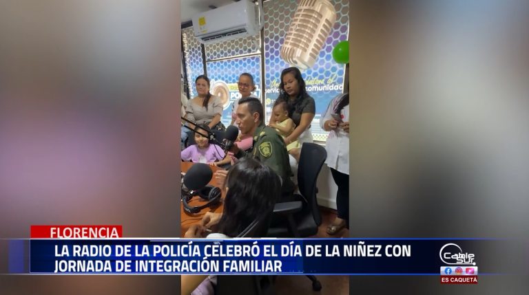 La emisora institucional de la Policía Nacional en Florencia conmemoró el Día de la Niñez