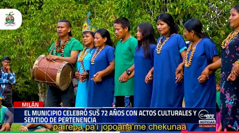 El municipio de Milán, en el departamento del Caquetá, conmemoró su aniversario número 72