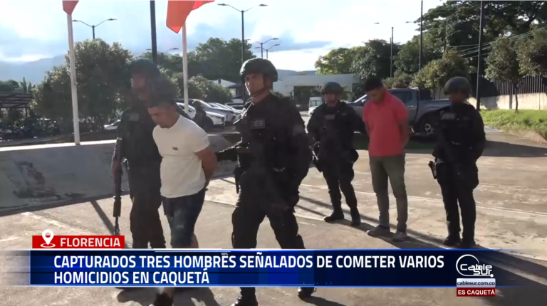 Policía del Caquetá materializa tres órdenes de captura en los municipios de El Paujil y Florencia, en el marco del plan focalizado para la reducción del delito de homicidio.