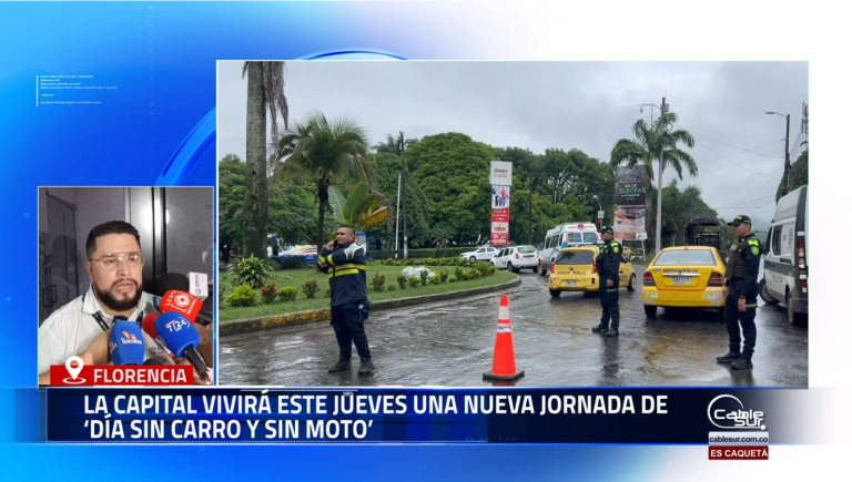 El próximo jueves 12 de junio el municipio de Florencia llevará a cabo una nueva jornada de ‘Día Sin Carro y Sin Moto; iniciativa que conmemora el Día del Medio Ambiente.