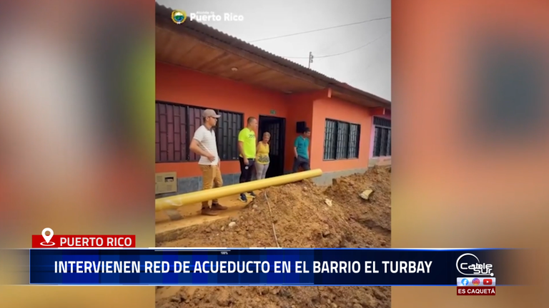La administración municipal de Puerto rico realizó trabajos de mejora en el sistema de acueducto del barrio El Turbay, atendiendo de forma inmediata las necesidades de la comunidad en materia de servicios públicos.
