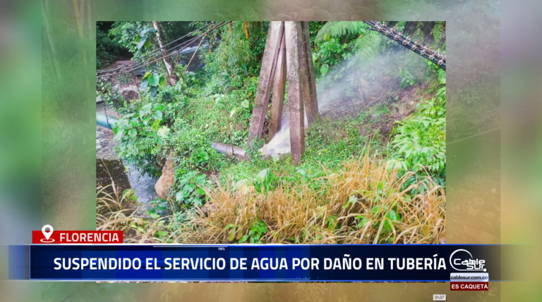 La Empresa de Servicios de Florencia SERVAF S.A. informa a la comunidad, especialmente a los usuarios del servicio de acueducto y alcantarillado, que por efectos de la ola invernal se presentó una emergencia en la línea de aducción de 24 pulgadas en el sector del viaducto Travesías