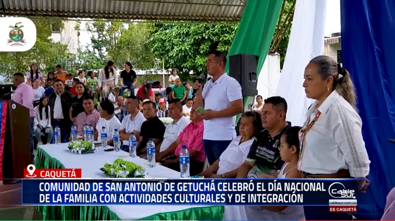 La Administración Municipal de Milán organizó una jornada recreativa y cultural en San Antonio de Getuchá con motivo del Día Nacional de la Familia.