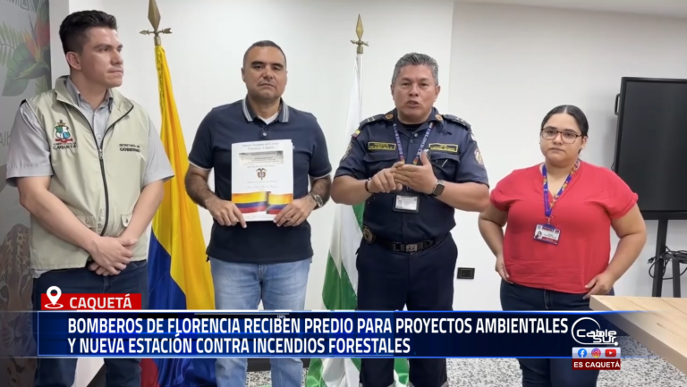 En un acto de articulación institucional, el gobernador de Caquetá entregó oficialmente al Cuerpo de Bomberos Voluntarios de Florencia el predio La Bola, destinado a iniciativas de conservación ambiental y al fortalecimiento de la capacidad operativa ante emergencias forestales.