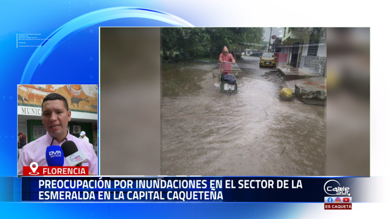 El concejal de Florencia, Leonardo Ramírez, junto al edil de la Comuna Sur, manifestaron su preocupación ante las recurrentes inundaciones que afectan al sector de La Esmeralda, en la capital caqueteña.