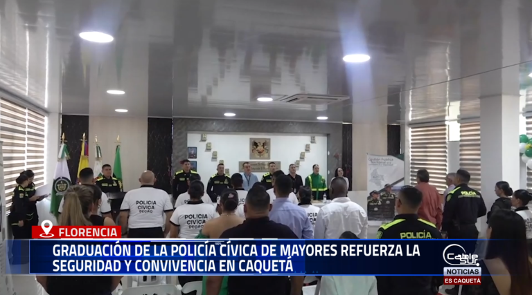 El Departamento de Policía Caquetá realizó la ceremonia de graduación de la Policía Cívica de Mayores, una iniciativa ciudadana orientada a fortalecer la prevención del delito y los vínculos comunitarios en el municipio de Florencia.