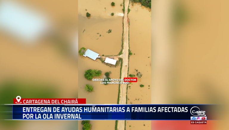 En una acción conjunta con la Gobernación del Caquetá, se entregaron 250 kits de ayuda humanitaria a familias damnificadas por la temporada de lluvias, como parte de las estrategias para atender la emergencia invernal en CARTAGENA DEL CHAIRA.