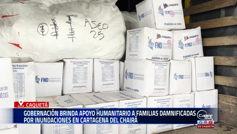 El río Caguán se desbordó a la altura del municipio de Cartagena del Chairá, afectando considerablemente la parte baja del casco urbano y diversas viviendas rurales ubicadas a lo largo de su ribera.
