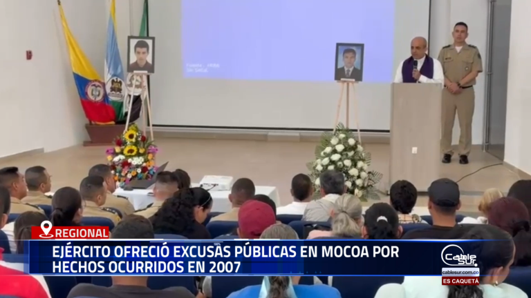 En un acto público realizado en Mocoa, Putumayo, el Ejército Nacional de Colombia reconoció su responsabilidad en hechos ocurridos en 2007, reafirmando su compromiso con los derechos humanos, la verdad y la reparación a las víctimas.