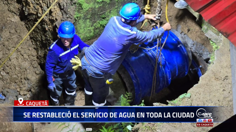 La empresa Servaf informa que se ha restablecido en su totalidad el servicio de agua potable en la ciudad, luego de las afectaciones presentadas el día anterior en el sistema de acueducto principal.