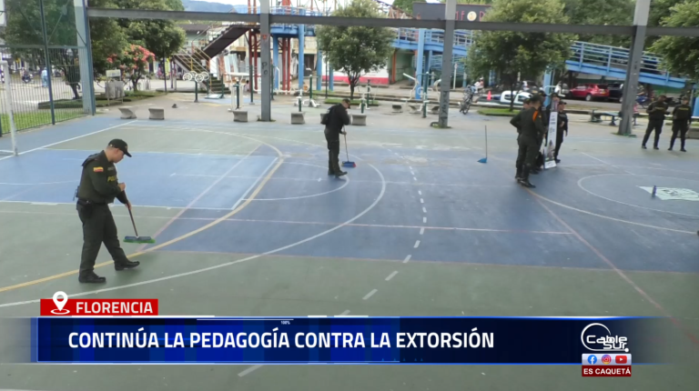 La Alcaldía de Florencia, a través de la Secretaría de Gobierno y en articulación con el GAULA, continúa fortaleciendo la campaña pedagógica contra la extorsión con una jornada de ornato y embellecimiento urbano, promoviendo el uso de la línea 165 del GAULA para denunciar este delito