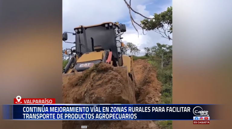 La administración municipal de Valparaíso, avanza en el mantenimiento de vías rurales hacia las veredas El Topacio y Las Mercedes.