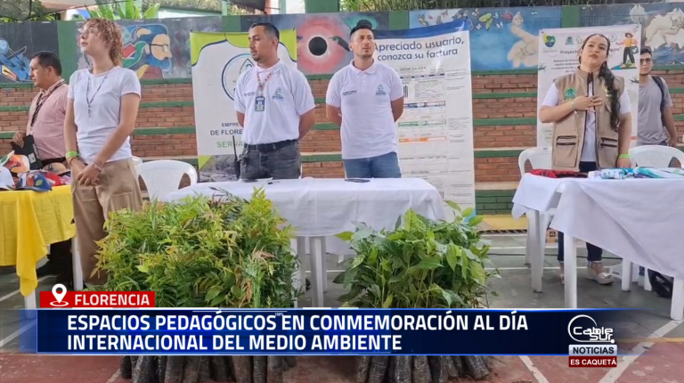 En el marco de la conmemoración del Día Mundial del Medio Ambiente, la Alcaldía de Florencia llevó a cabo una jornada pedagógica y participativa que reunió a entidades ambientales, instituciones educativas y la comunidad en general.