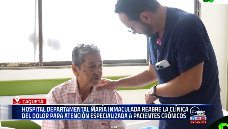 El Hospital Departamental María Inmaculada anunció la reapertura de su Clínica del Dolor, fortaleciendo los servicios dirigidos a pacientes con patologías crónicas que requieren manejo especializado del dolor.