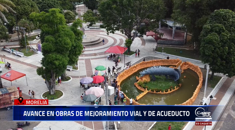 El alcalde de Morelia, Carlos Trujillo, destacó los avances que se vienen registrando en las obras de mejoramiento vial y optimización del sistema de acueducto en distintas zonas del municipio.