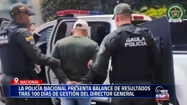La Policía Nacional dio a conocer los principales resultados alcanzados durante los primeros 100 días de gestión del Director General, general Carlos Fernando Triana Beltrán.