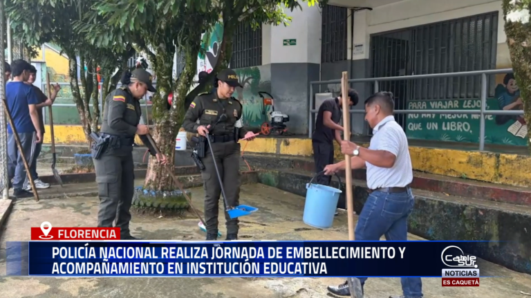 Como parte de su estrategia institucional, la Policía Nacional llevó a cabo una jornada de intervención en el sector Montserrat, en Florencia