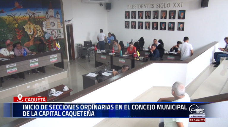 Concejal Marcela Gonzales anuncia inicio de sesiones ordinarias en el Concejo de Florencia.