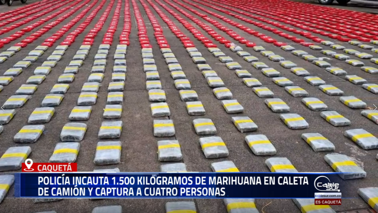 El Gobernador Luis Francisco Ruiz Aguilar, junto al coronel Gosser Fredy Rangel, comandante del Departamento de Policía Caquetá, y el secretario de Gobierno, Carlos Mora, destacaron el contundente golpe contra el narcotráfico con la incautación de 1.500 kilogramos de marihuana