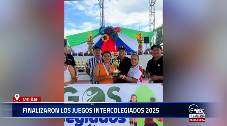 Con la participación de estudiantes de distintas instituciones educativas, el municipio de Milán cerró con éxito la edición 2025 de los Juegos Intercolegiados, promoviendo la integración, el juego limpio y el espíritu deportivo entre niños, niñas y adolescentes.