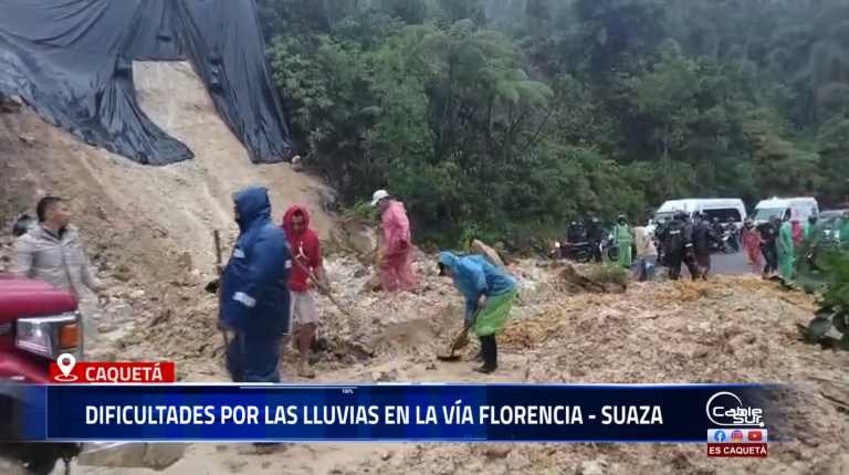 El gerente del Terminal de Transportes de Florencia informó que, debido a las fuertes lluvias registradas durante la noche, se presentaron varios derrumbes que han dejado inhabilitada la vía que comunica a Florencia con el interior del país, específicamente en el corredor vial Florencia – Suaza.