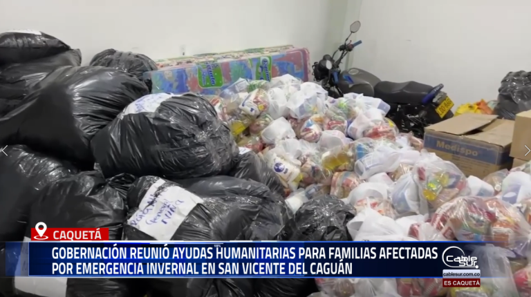 La Gobernación de Caquetá consolidó una jornada solidaria que permitió recolectar ayudas humanitarias destinadas a mitigar los efectos de la emergencia invernal que afectó al municipio de San Vicente del Caguán.