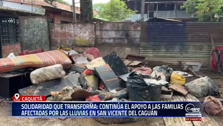 Solidaridad que transforma: continúa el apoyo a las familias afectadas por las lluvias en San Vicente del Caguán.