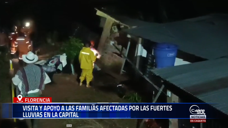 Alcalde de Florencia, Marlon Monsalve, visitó las zonas más afectadas por las fuertes lluvias registradas en los últimos días, con el propósito de acompañar a las familias damnificadas y coordinar acciones urgentes para mitigar los impactos.