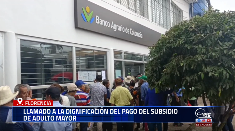 Personero de Florencia, Jorge Lara, hizo un llamado a las autoridades y entidades encargadas para garantizar condiciones dignas y seguras durante el pago del subsidio al adulto mayor en el municipio.