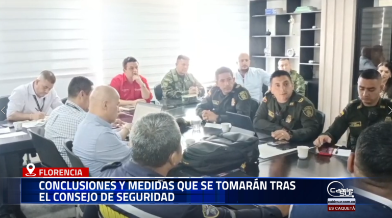 El alcalde de Florencia, Marlon Monsalve, y el Coronel César Pinzón, comandante del Departamento de Policía Caquetá, dieron a conocer las conclusiones y medidas acordadas tras el más reciente consejo de seguridad realizado en la ciudad.