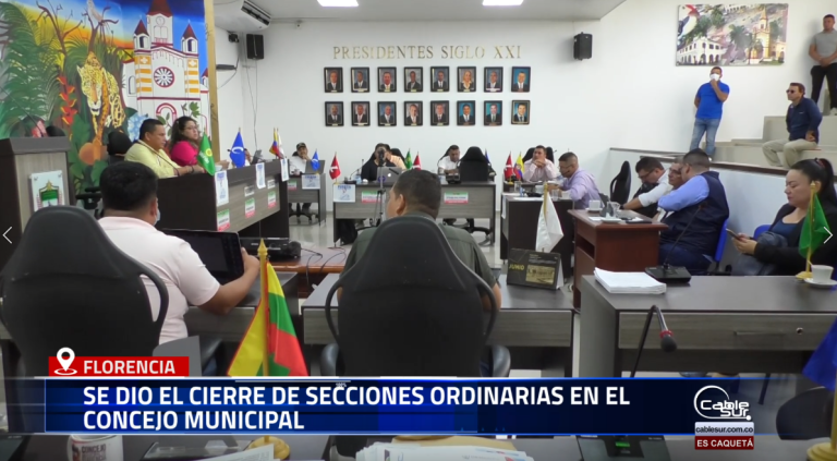 El Secretario de Gobierno, Carlos Mora, y el Presidente del Concejo, Óscar Mauricio Torres, encabezaron el acto de clausura de las sesiones ordinarias, destacando los avances logrados y el compromiso de seguir trabajando de manera conjunta por el desarrollo y bienestar de la comunidad florenciana.