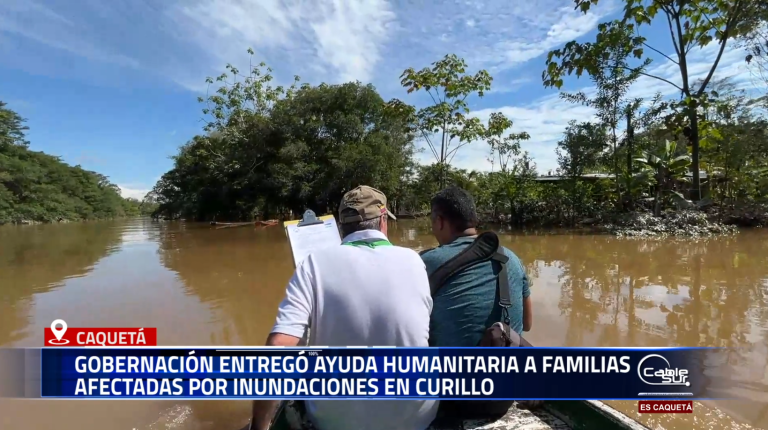Ante la emergencia provocada por las intensas lluvias en el municipio de Curillo, la Gobernación del Caquetá adelantó una nueva jornada de atención humanitaria, en coordinación con las autoridades locales, para mitigar los efectos de las crecientes del río Caquetá en comunidades vulnerables.