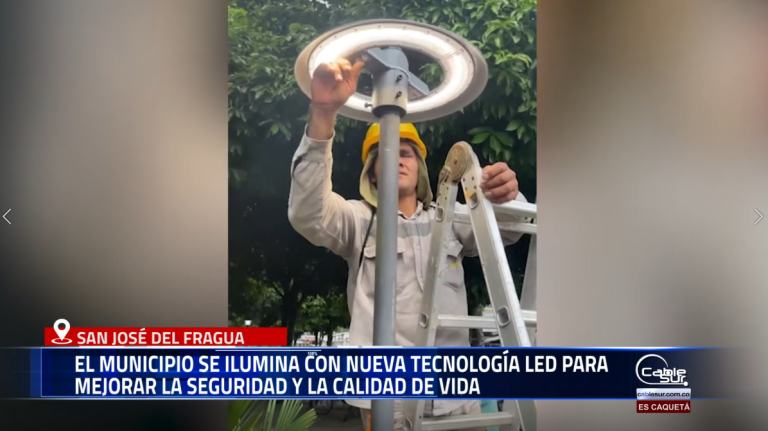 San José del Fragua vive una transformación significativa gracias a la instalación de luminarias LED en distintos sectores del municipio.