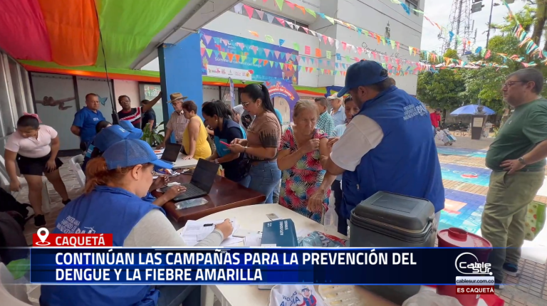 La Gobernación del Caquetá, a través de la Secretaría de Salud, continúa adelantando campañas de prevención contra el dengue y la fiebre amarilla.
