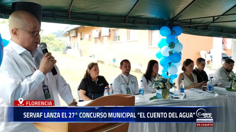 En el marco de la celebración de sus 33 años, efeméride que se cumple el próximo 24 de julio, la Empresa de Servicios de Florencia S.A. E.S.P. – SERVAF S.A. E.S.P. hace este martes 8 de julio el lanzamiento oficial de la vigésima séptima edición del Concurso Municipal “El Cuento del Agua”