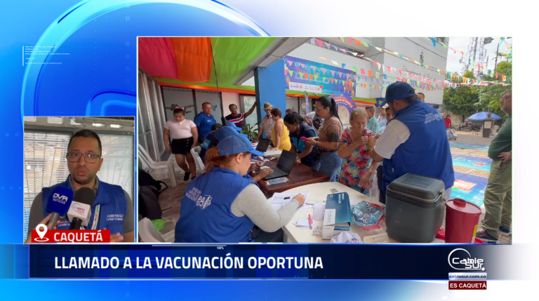 Desde el Programa Ampliado de Inmunizaciones se hace un llamado a padres, cuidadores y comunidad en general a garantizar la vacunación oportuna, especialmente en niños y población vulnerable.