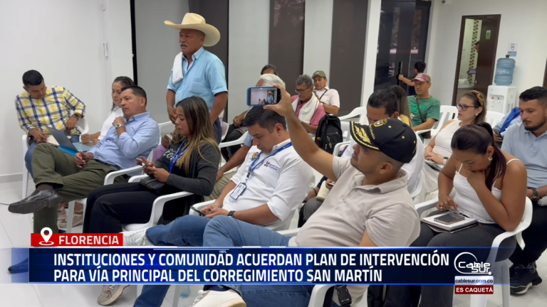 Tras una mesa técnica entre líderes comunitarios, INVIAS, Gobernación del Caquetá y Alcaldía de Florencia, se definió un plan de intervención para la vía principal del corregimiento San Martín, clave para la movilidad y el acceso al relleno sanitario.