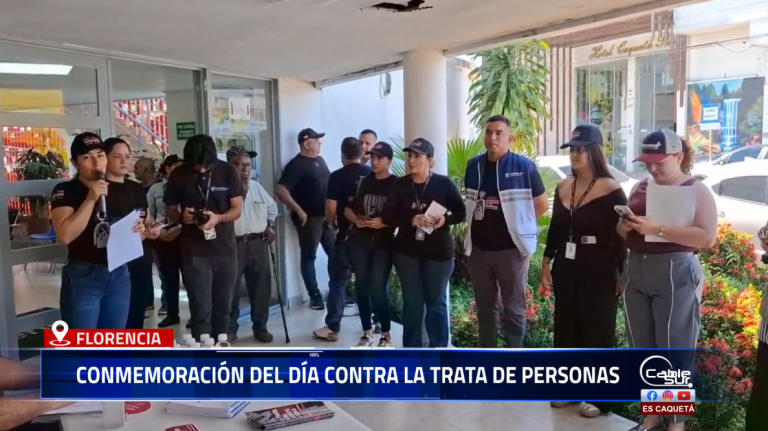 Carlos Mora, secretario de Gobierno de Florencia, informó que en el marco del Día Mundial contra la Trata de Personas se adelantan campañas pedagógicas en diferentes sectores de la ciudad para sensibilizar y prevenir este delito.