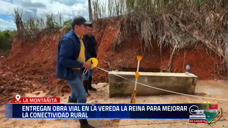 La Administración Municipal de Montañita entregó oficialmente una obra de infraestructura vial en la vereda La Reina, como parte de los esfuerzos para fortalecer el desarrollo en las zonas rurales del municipio.