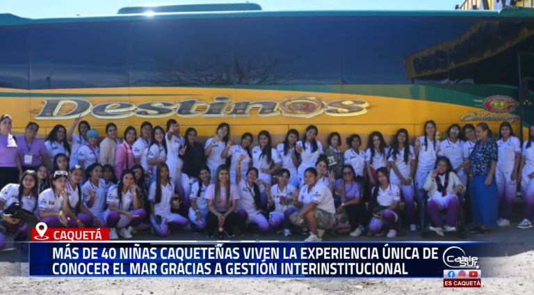 En un esfuerzo conjunto entre entidades del Estado y la sociedad civil, se llevó a cabo una actividad que permitió a más de 40 niñas del departamento del Caquetá cumplir el sueño de conocer el mar.