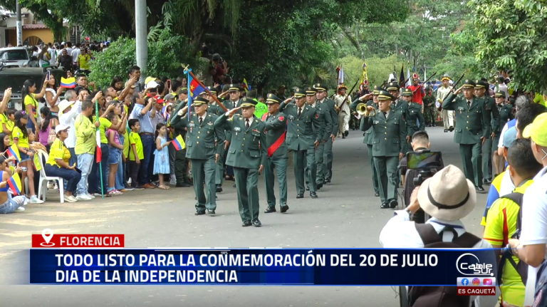 Desde la Alcaldía de Florencia invitamos a toda la ciudadanía a unirse a los actos conmemorativos del Día de la Independencia, este 20 de julio.