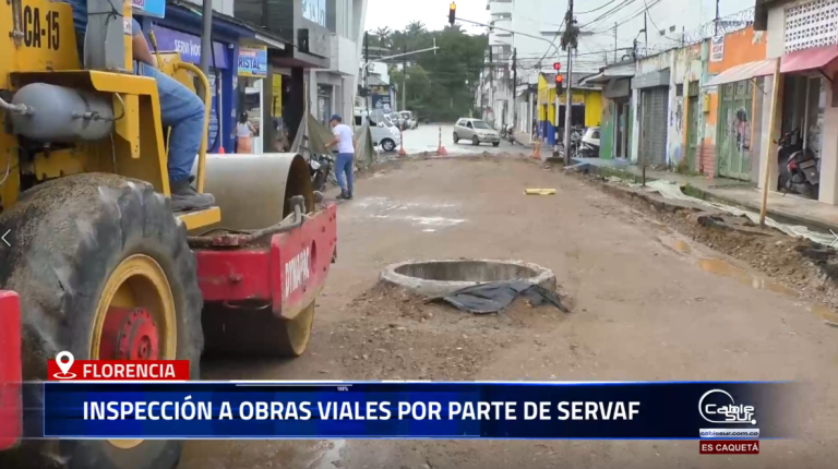 José David Garzón, gerente de Servaf, informó que junto a su equipo técnico y los contratistas encargados se realizó una inspección a las obras viales que se ejecutan en diferentes sectores de la ciudad.
