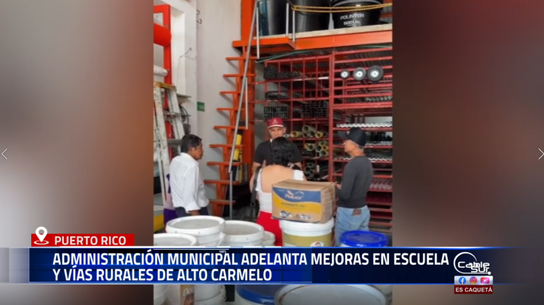 La Alcaldía de Puerto Rico, Caquetá, continúa fortaleciendo la infraestructura educativa y vial en las zonas rurales del municipio.