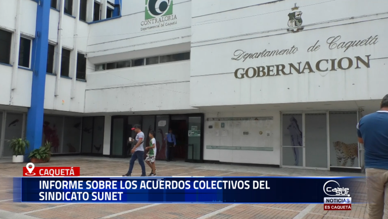 La Gobernación del Caquetá presentó al sindicato SUNET el informe de seguimiento a los acuerdos colectivos.