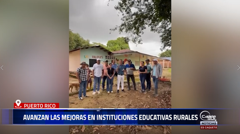 En zona rural del municipio de Puerto rico se adelantan intervenciones en las sedes educativas, con el propósito de brindar espacios más dignos y motivadores para el aprendizaje de niñas, niños y adolescentes.
