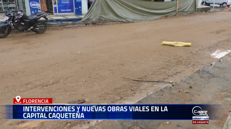 El alcalde de Florencia, Marlon Monsalve, anunció que avanzan las intervenciones y nuevas obras viales en diferentes puntos de la ciudad, utilizando asfalto en caliente y asfaltita mejorada para optimizar la calidad y durabilidad de las vías.